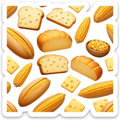 corn cheese and bread sticker