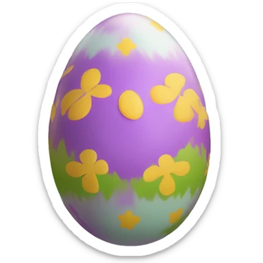 dyed easter egg sticker