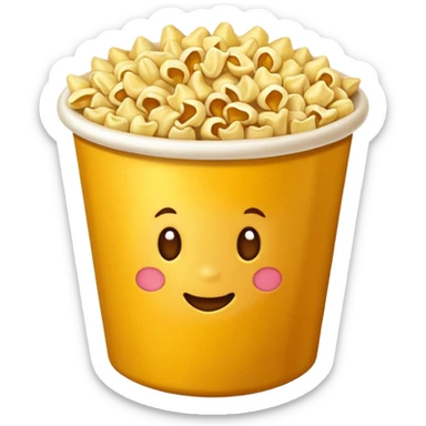 Maíz inflado en un bowl sticker