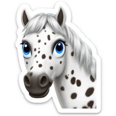 Appaloosa with one blue eye sticker