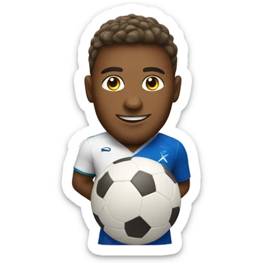 beach soccer player sticker