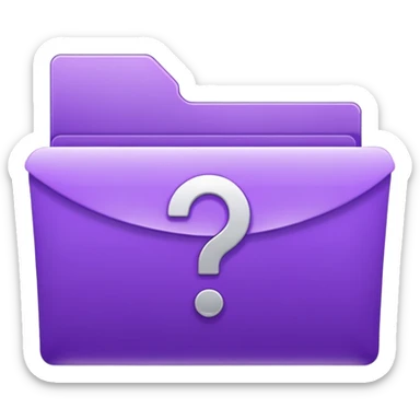 purple download folder sticker