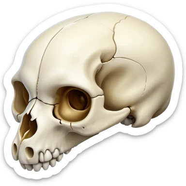 Weasel skull sticker