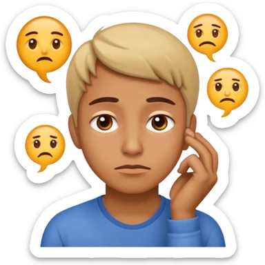 Create a realistic emoji of a person making some decisions  sticker