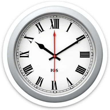 Classic round wall clock sticker