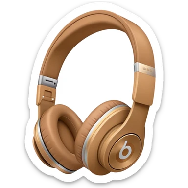 Beats color light brown sticker