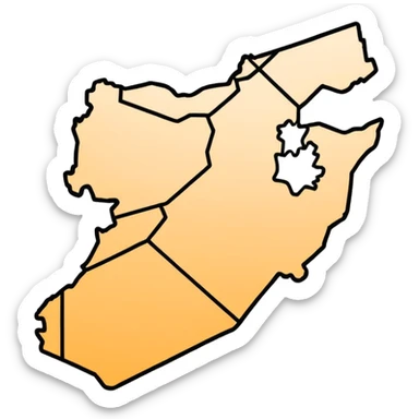 jordan map icon black and white no background just the outline sticker