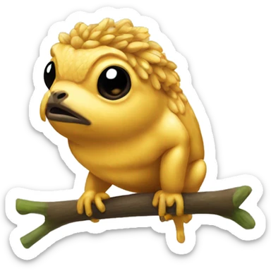 golden coquí sticker