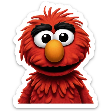 Elmo Sesame Street looks confused Elmo Sesame Street looks confused sticker