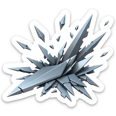 falling debris sticker