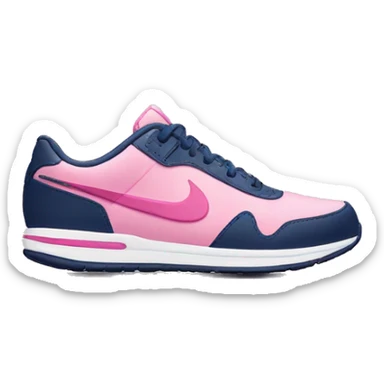 navy and pink nike shoe sticker