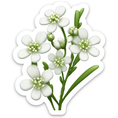 baby’s breath flowers sticker