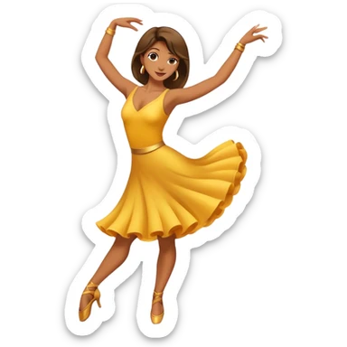 Mujer ponle dance  sticker