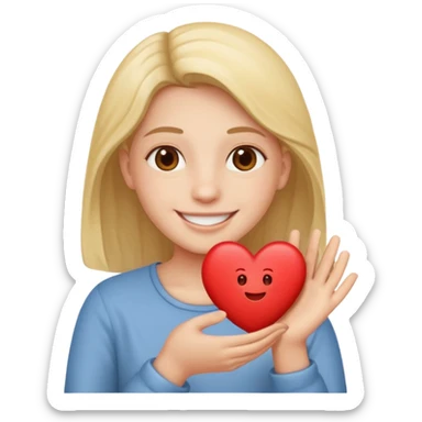 FLOORK DANDO UN CORAZÓN Y DICIENDO DURMETE O TE CONQUISTO sticker