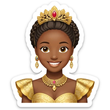 Aso ebi girl looking expensive  sticker