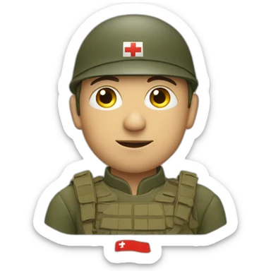 Swiss soldier sticker