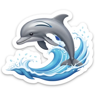 A playful dolphin leaping from the waves.



























































 sticker