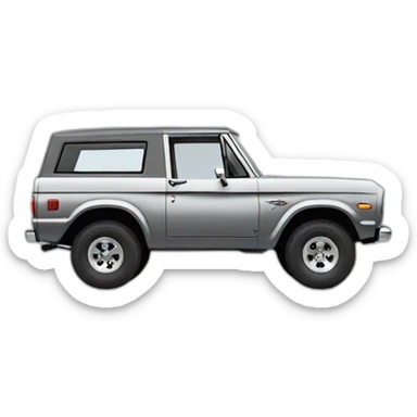 Ford Bronco Grey sticker