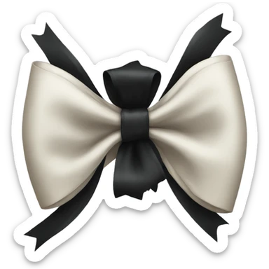 Black bow sticker