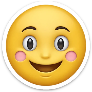 Genera big smile emoji with dudu face sticker