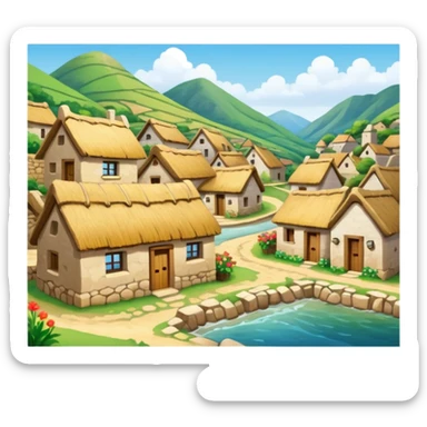 Villege Asthatic sticker