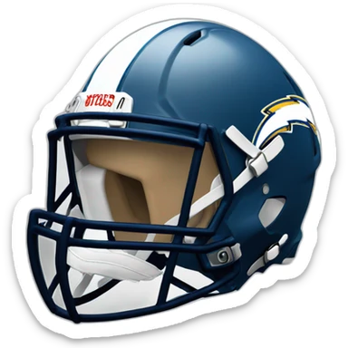 Ghost in chargers helmet sticker
