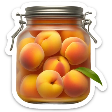 Pickled in peach  sticker