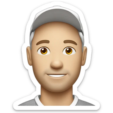 white 35 year old golfer sticker