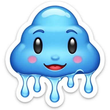 spell out the word "wavy" in a blue graffiti font sticker