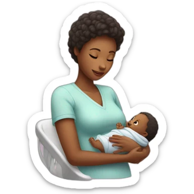 taking care of the baby sticker