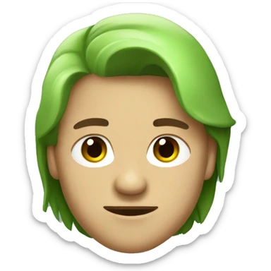  cara de un toro  color verde   sticker