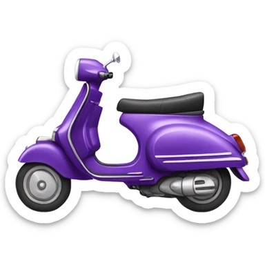 Purple Vespa  sticker