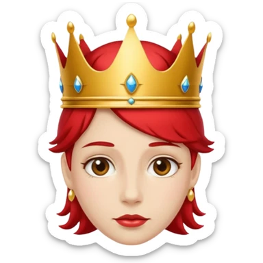 RED Crown King sticker