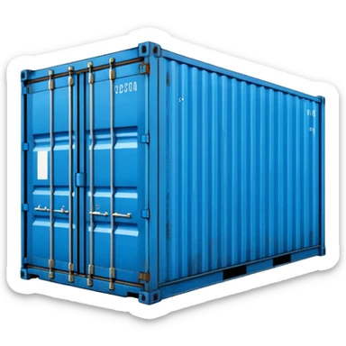 goods Contener emoji which is used for shipment of goods, single contaner sticker