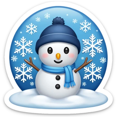 winter themed sticker