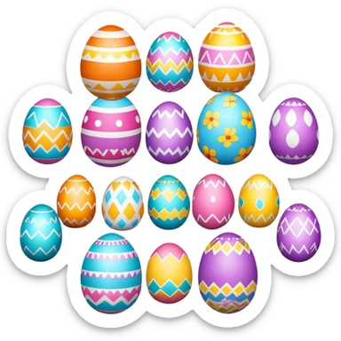 Easter Eggs sticker