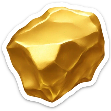 gold nugget sticker
