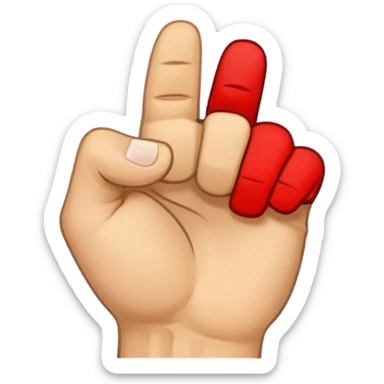 El işareti yumruk yap. Baş parmağı işaret ve orta parmağın arasından çıksın https://imgproxy.attic.sh/insecure/f:png/plain/https://attic.sh/sniq38tpbfr3jc03ekzbdhc1ztz1 bunda açık olan parmakları da kapa sticker