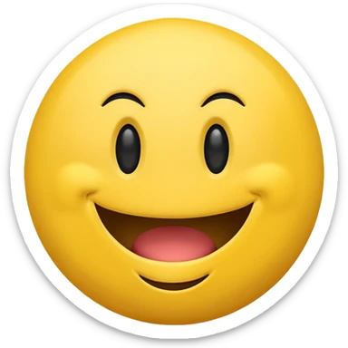 smiling emoji just like in the pacman  sticker