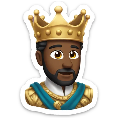 Lord with crown sticker