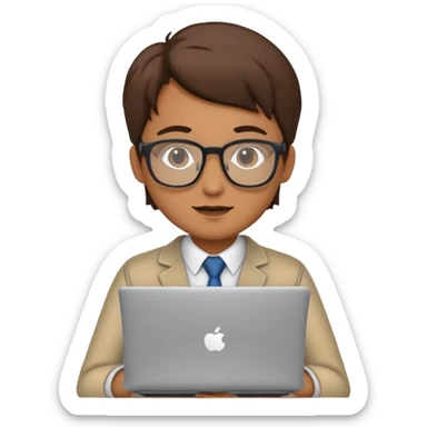 IT-Specialist with laptop sticker