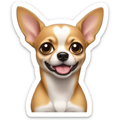 Perra Chihuahua guiño sticker