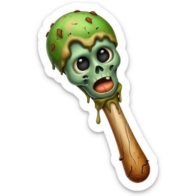 Rotten flesh drumstick sticker