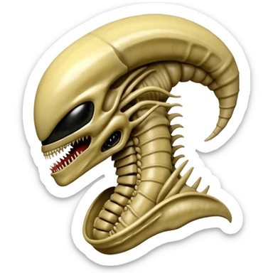 beije xenomorph from movie alien sticker