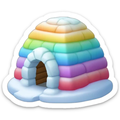 igloo colourful sticker