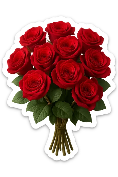 bouquet of  roses , remove background sticker