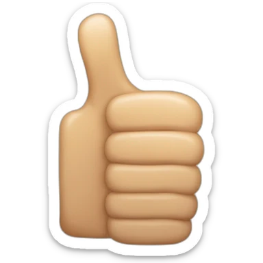 thumbs up, had sticker