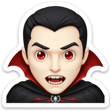 Create an emoji of  a scaryVampire full bodied sticker