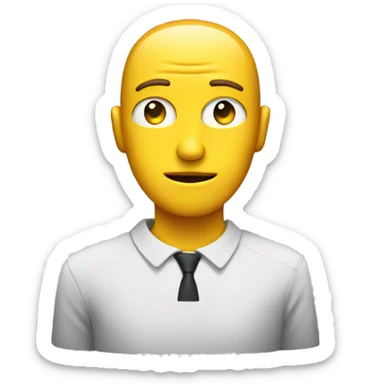 guy with a computer head sticker