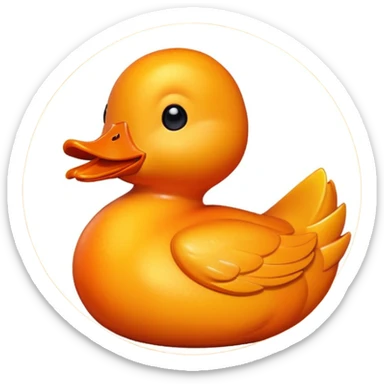 A animated mango duck sticker